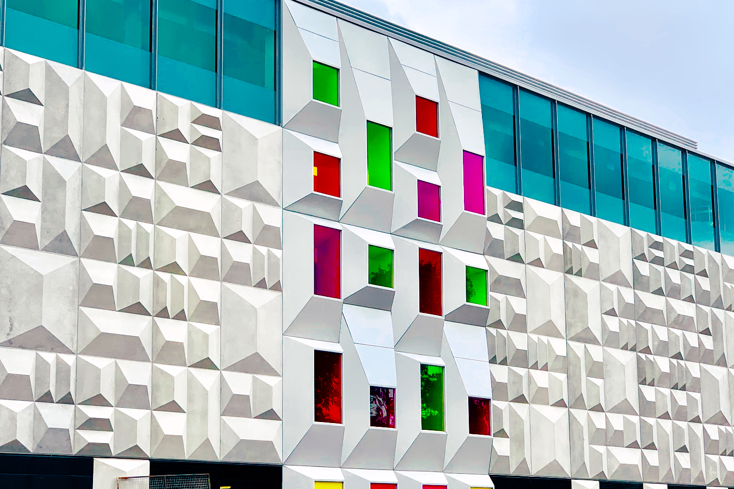 Bell Station glazed windows in lightweight steel frame facade in Preston, Melbourne, supplied by CMG Frames.