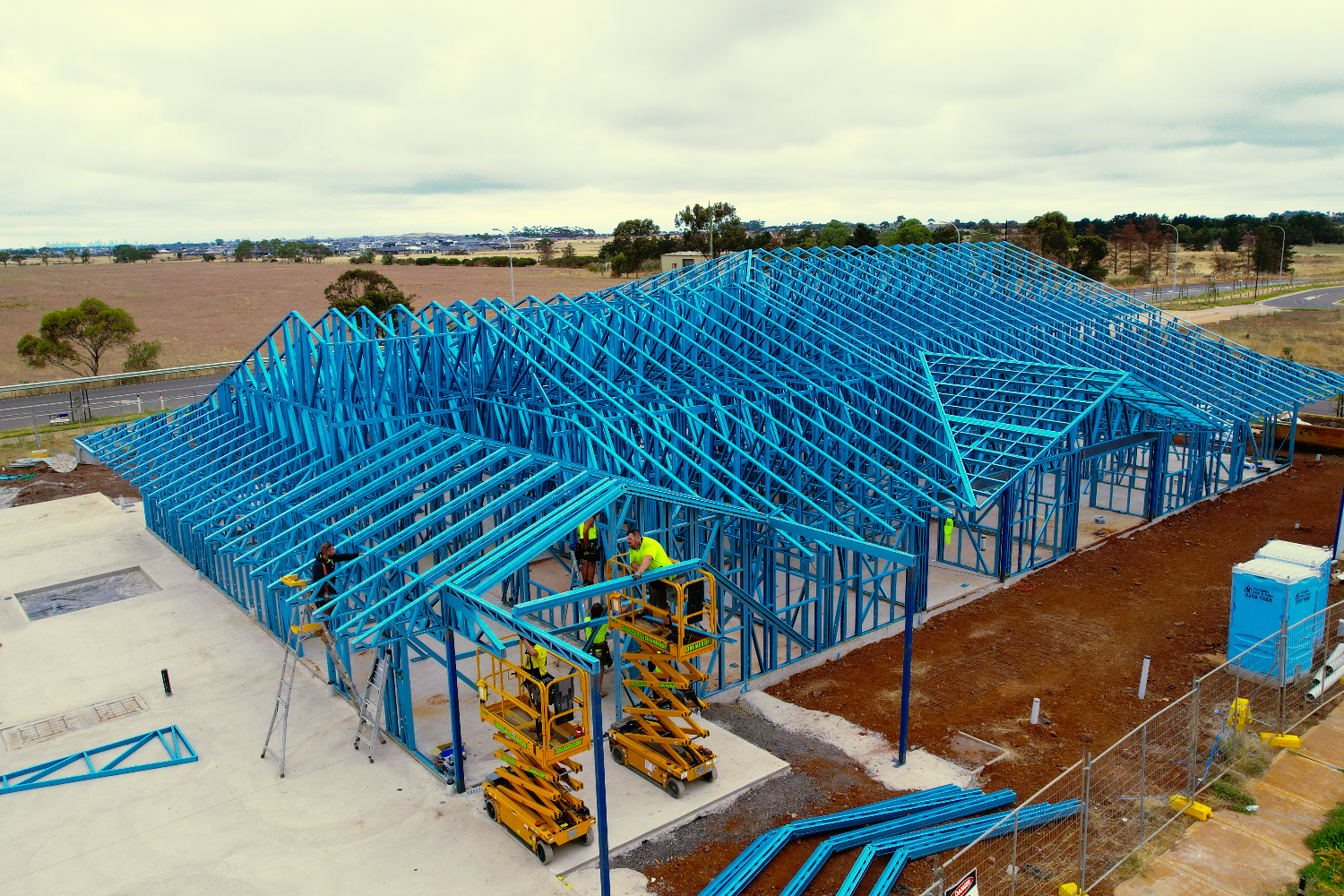 Lightweight steel large span frames at Guardian Childcare in Thornhill Park, Melbourne, using Truecore Steel by CMG Frames and Donmar.