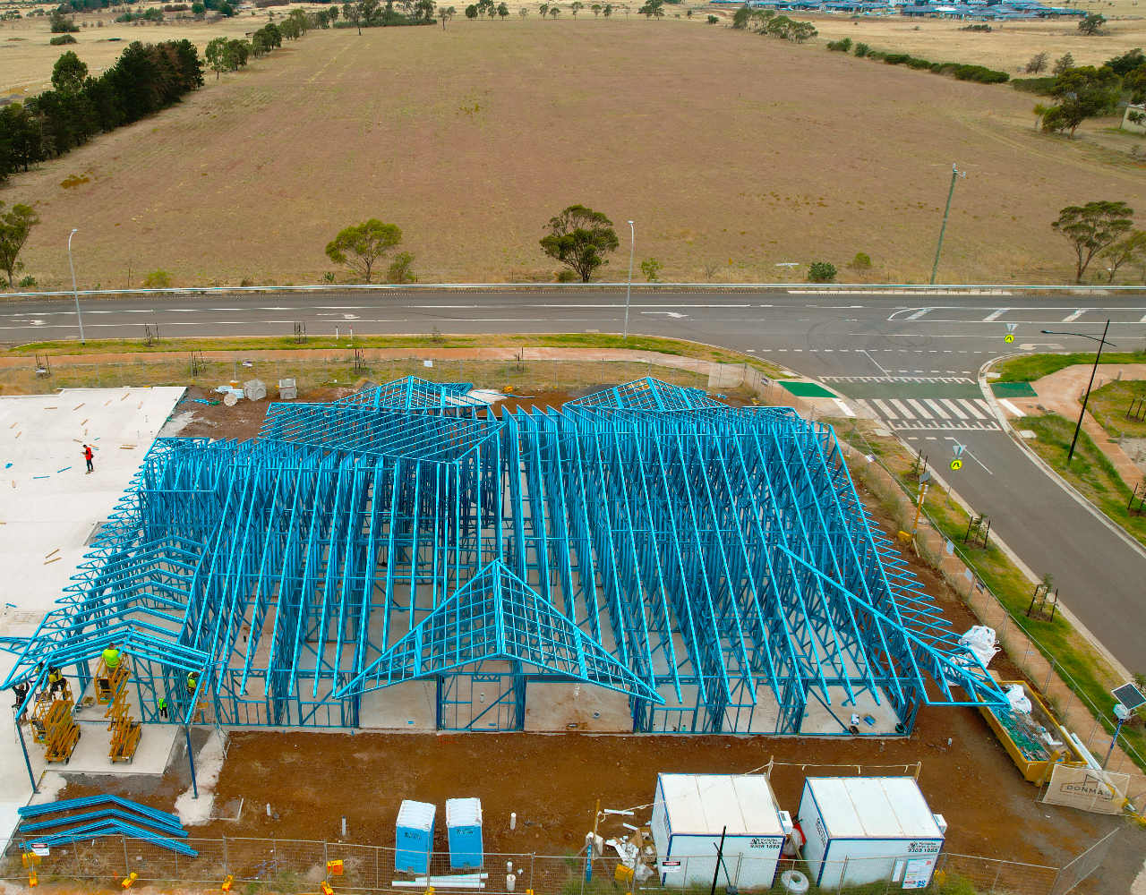 Lightweight steel large span frames at Guardian Childcare in Thornhill Park, Melbourne, using Truecore Steel by CMG Frames and Donmar.