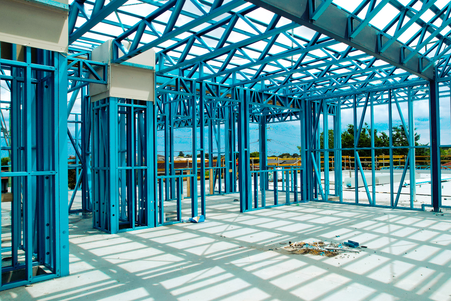 Bluescope Truecore lightweight steel frames at Westall Road Discovery Tree childcare in Clayton South, Melbourne, by CMG Frames and Donmar.