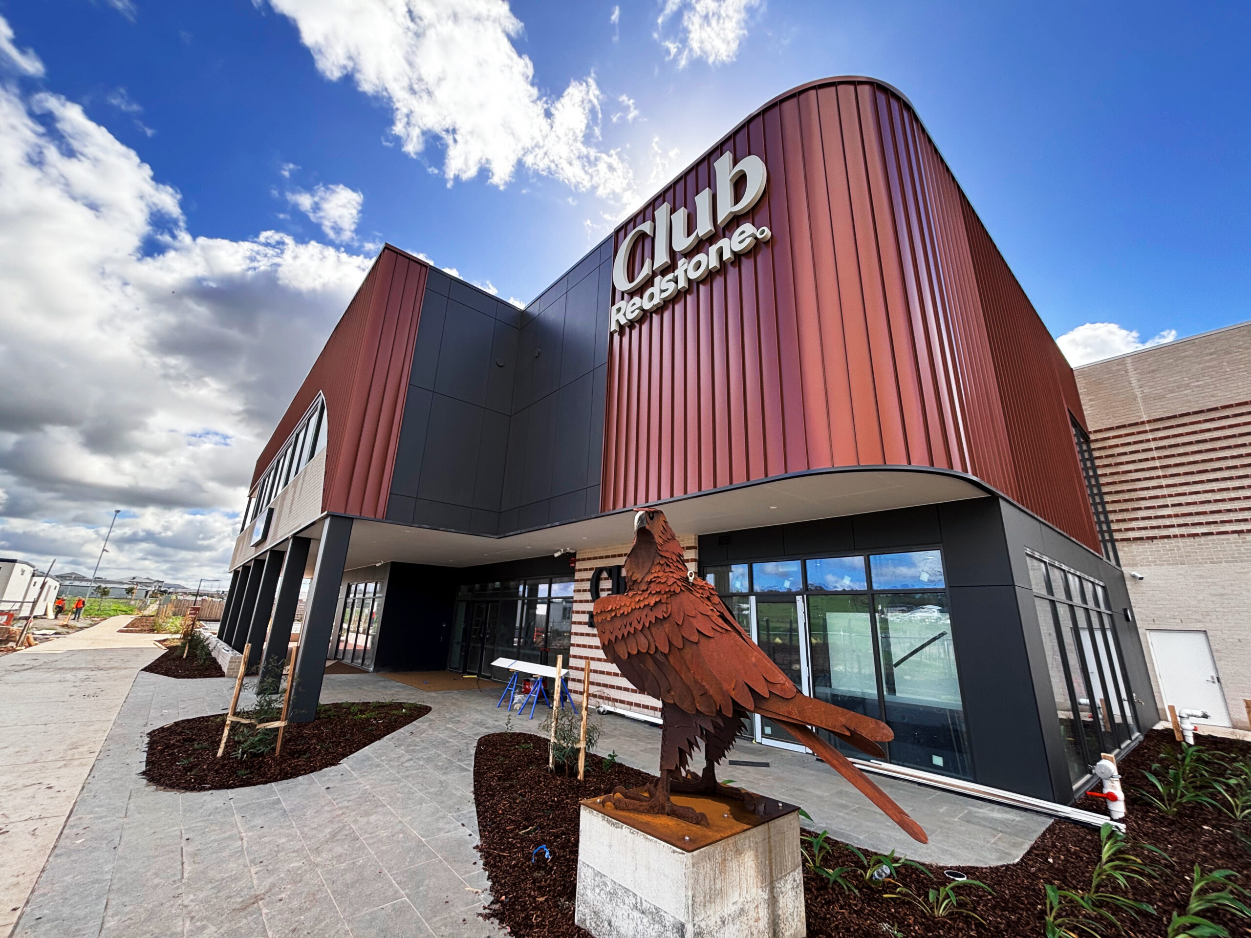 Redstone Club, Sunbury, built with light gauge steel from CMG Frames with Jardon.