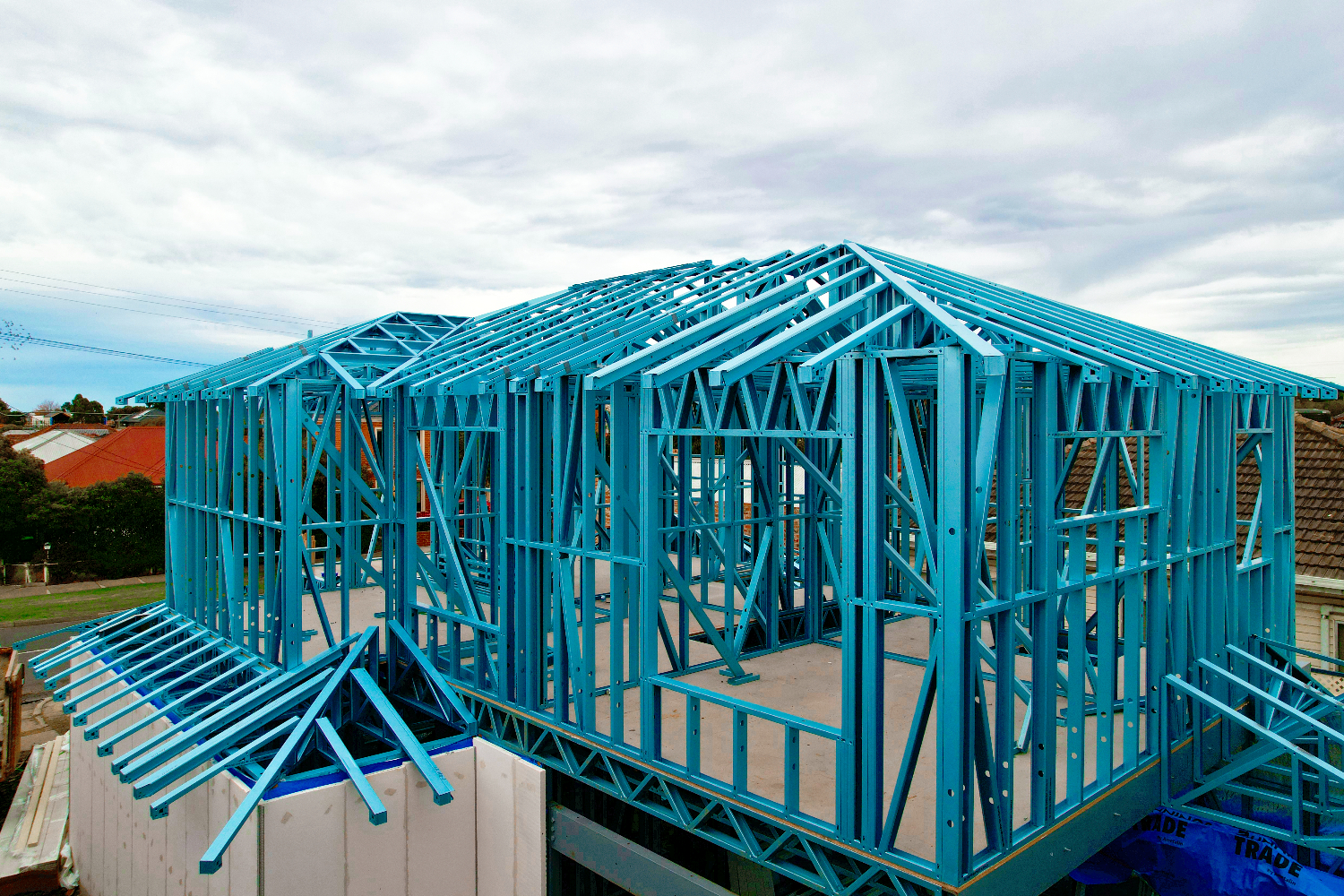 Kent Rd Townhouses featuring modular lightweight steel frames by CMG Frames with Keystart.