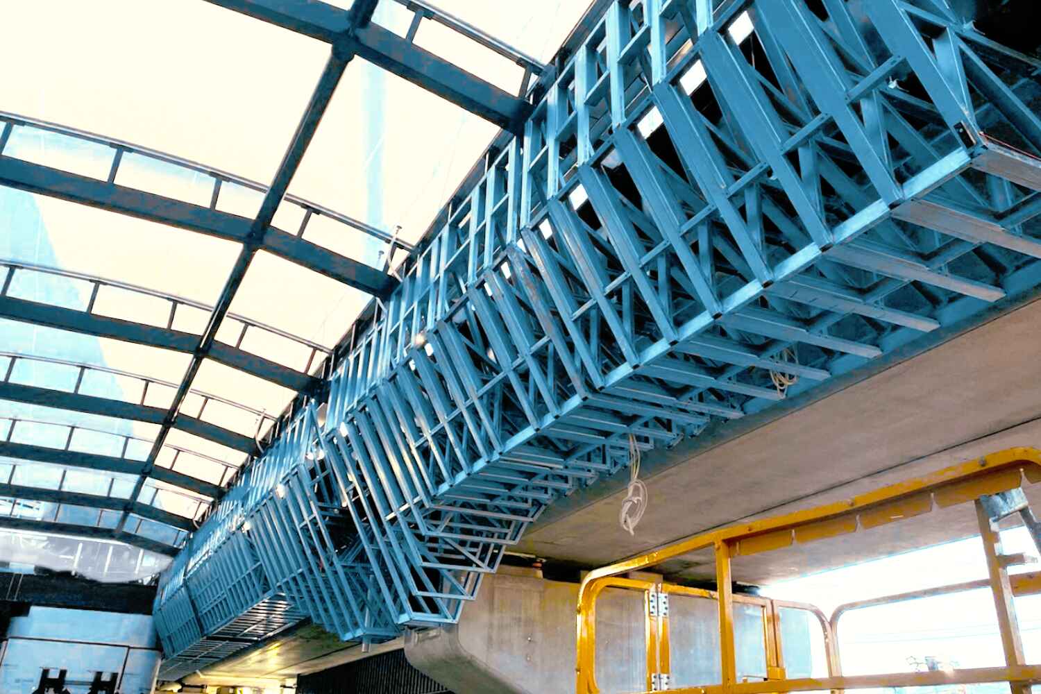 Mooroolbark Station with lightweight steel frame facade by CMG Frames as part of Level Crossing Removal Project in Melbourne.