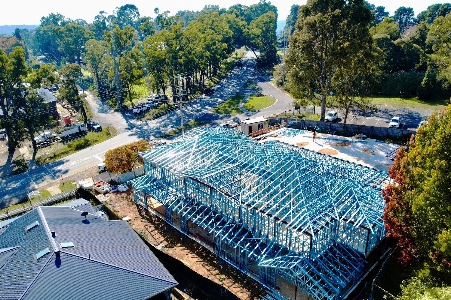 Lightweight steel frames at Mt Evelyn Guardian Childcare facility by CMG Frames.