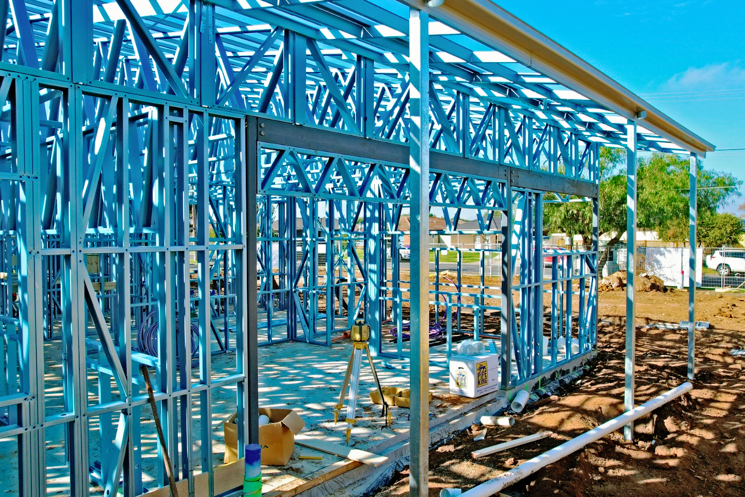 Light gauge steel framing on Eden Academy childcare in Sherrin Court, Werribee, by CMG Frames.