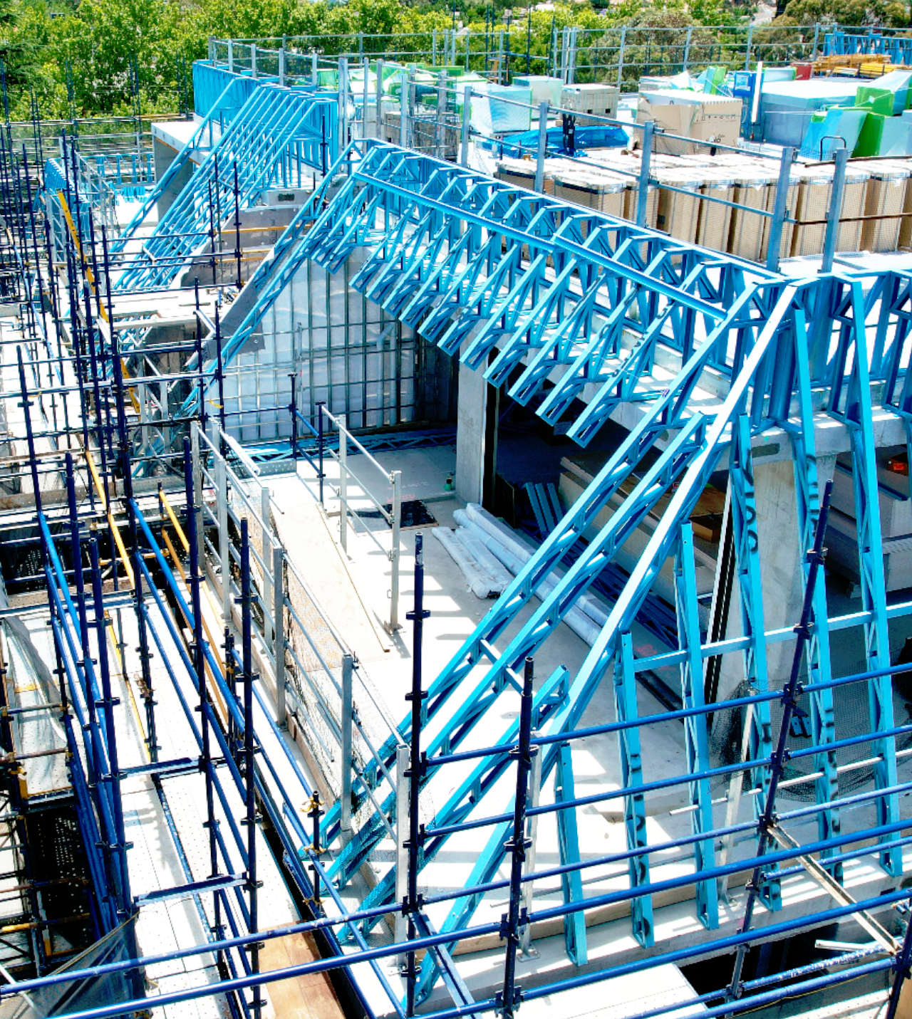 Lightweight steel framing by CMG Frames at St Clare Apartments.
